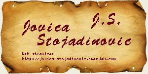 Jovica Stojadinović vizit kartica